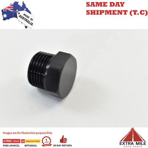 PIPE HEX PLUG 3/8 Black