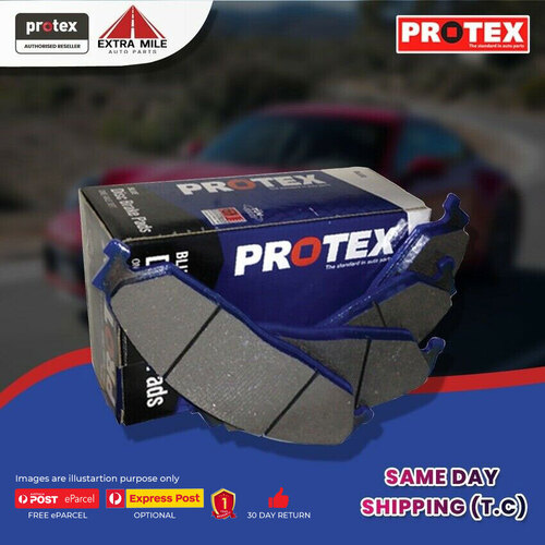 Protex Blue Brake Pad Set Front For Mazda 323 1.6 CARB (BG) Petrol 89-94 