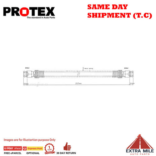 PROTEX Hydraulic Hose - Rear For PEUGEOT 306 N3 2D Conv FWD 1994 - 1997