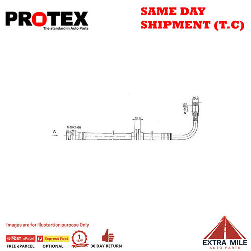 PROTEX Hydraulic Hose-Front For FORD LTD BA 4D Sdn RWD 2003-2005