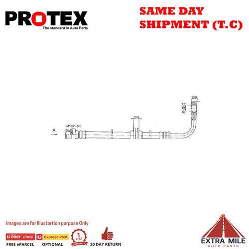 PROTEX Hydraulic Hose - Front For FORD FALCON BA 4D Wgn RWD 2002 - 2005