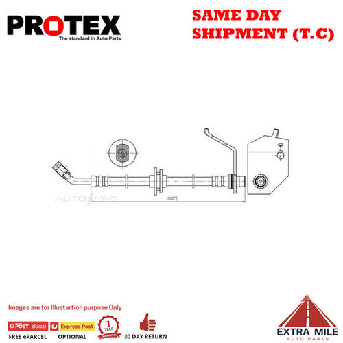 PROTEX Hydraulic Hose - Front For HSV SENATOR VX 4D Sdn RWD 2000 - 2002