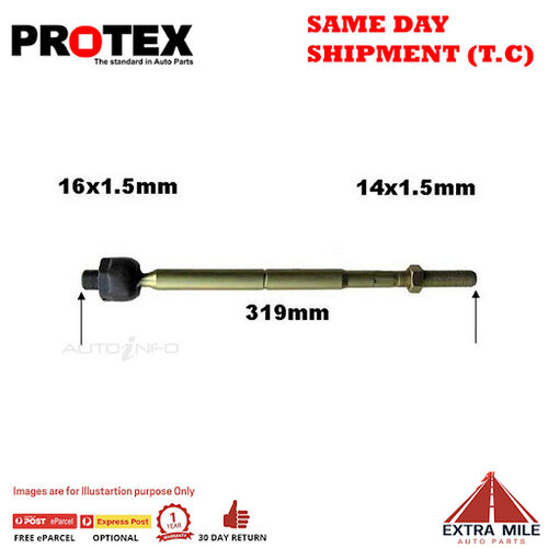 Protex Rack End For SUBARU FORESTER SF 4D Wgn 4WD 1997 - 2002