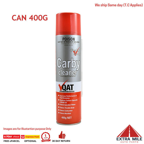 QAT Heavy Duty Carby Cleaner - Versatile Carbon & Sludge Remover 400G CAN