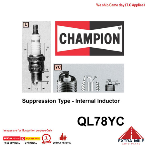 Champion QL78YC SPARK PLUG - COPPER (938M) GP3