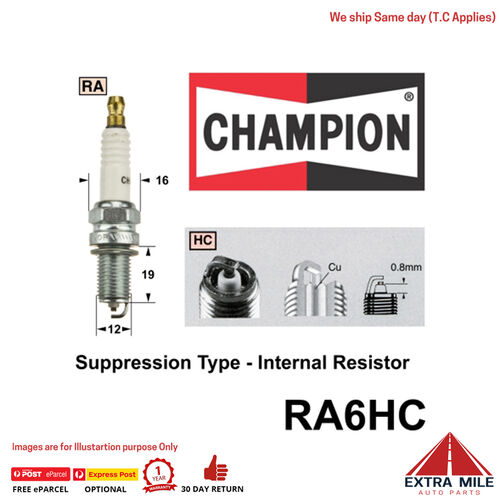 RA6HC Marine/Mcycle Spark Plug for SUZUKI WAGON R+ EM