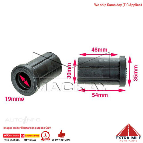 Mackay Shackle Bush Kit Upper Rear For Toyota Hilux KUN26R 2005 - 2015 - RBK1074