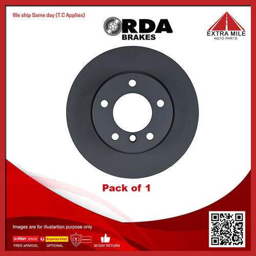 RDA Front Standard Disc Brake Rotor Front Vented 292mm - RDA8045
