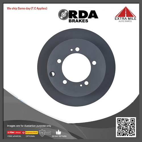 RDA Disc Brake Rotor - Rear For Mitsubishi Lancer CH CS 2.0L 4G94 SOHC 16v MPFI