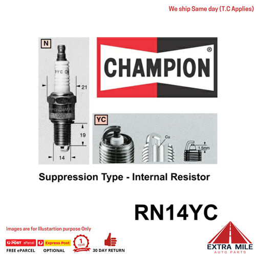 Champion RN14YC SPARK PLUG - SMALL ENGINE