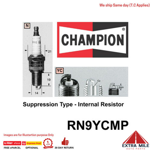 Champion RN9YCMP SPARK PLUG - RN9YC MOWER PACK
