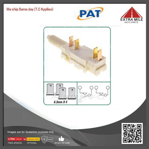 PAT Brake Light Switch For HSV Calais S88 VL V8 5.7L 1988-1988 - SLS-010