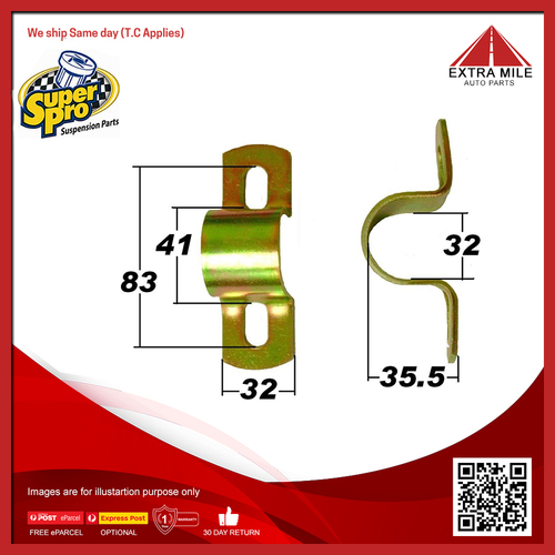 SuperPro Sway Bar Steel Mount Bracket - SPF0984K