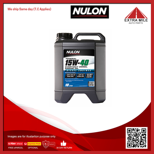 Nulon Semi Synthetic 4x4, Ute & Light Commercial Diesel Engine Oil 5W-40 10L