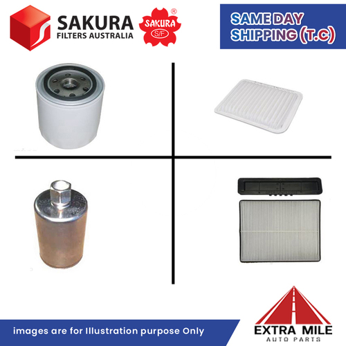 SAKURA Filter Kit For FORD TERRITORY SY BARRA 6Cyl 4.0L 2005-2009