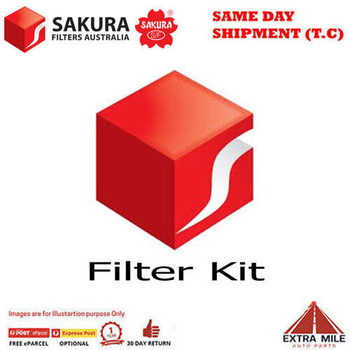 SAKURA Filter Kit For AUDI A4 87 BRE 4Cyl 2.0L 2005-2008