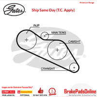 Timing Belt T075 for HOLDEN Rodeo KB