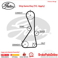 Timing Belt T1021 for MITSUBISHI Galant MK VIII EA2A