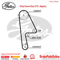 Timing Belt T1322 for HONDA Logo GA3