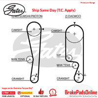 Timing Belt T1353 for MITSUBISHI Lancer MK VII CS3A