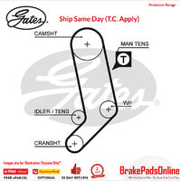 Timing Belt T1569 for VOLKSWAGEN Transporter T4 7DA/7DH