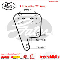 Timing Belt T227 for HONDA HR-V GH2