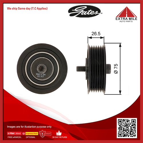 Gates DriveAlign Idler Pulley For Audi A1, Skoda Fabia, Volkswagen - T36262