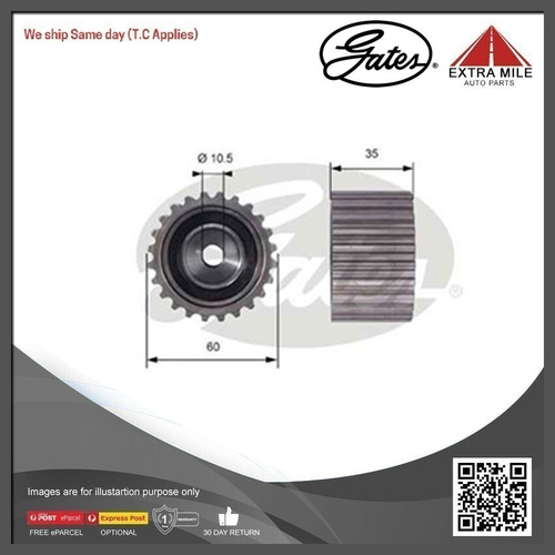 Gates Powergrip Guide Pulley For Subaru WRX 2.5L WRX STi EJ257 GJ,FKH(V1) Petrol