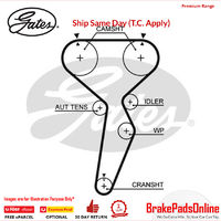 Timing Belt T609 for MITSUBISHI Carisma DA2A