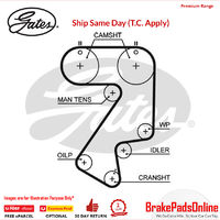 Timing Belt T777 for TOYOTA Caldina ST215W