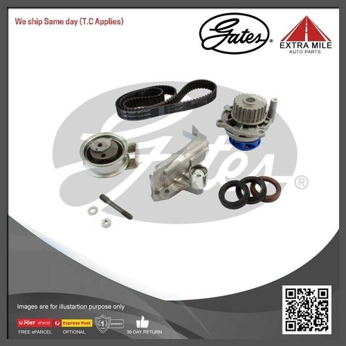 Gates Water Pump & Timing Belt Kit For Audi A4 Petrol Engine 1.8L B6,8E5 AWD