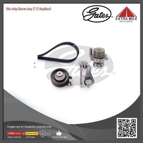 Gates Water Pump & Timing Belt Kit For VW Golf 1.8L MKIV,1J1 Petrol-TCKHWP306