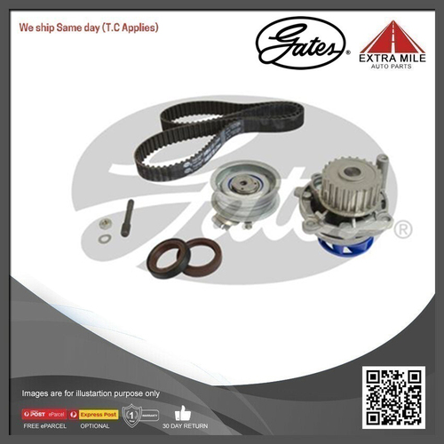 Gates Water Pump & Timing Belt Kit For VW Transporter/Caravelle 2.0 L-TCKWP296-1