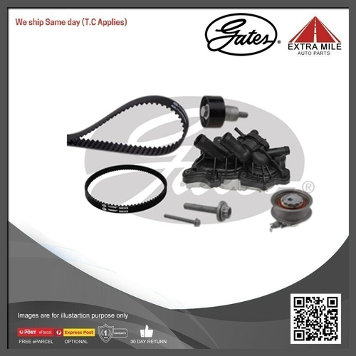 Gates Water Pump & Timing Belt Kit For Skoda Octavia CZDA,CHPB CHPA NE 1.4L