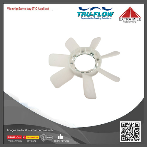 Tru-Flow Radiator Fan Blade OD 370mm For Toyota 4Runner 2.4L/2.2L/2.0L