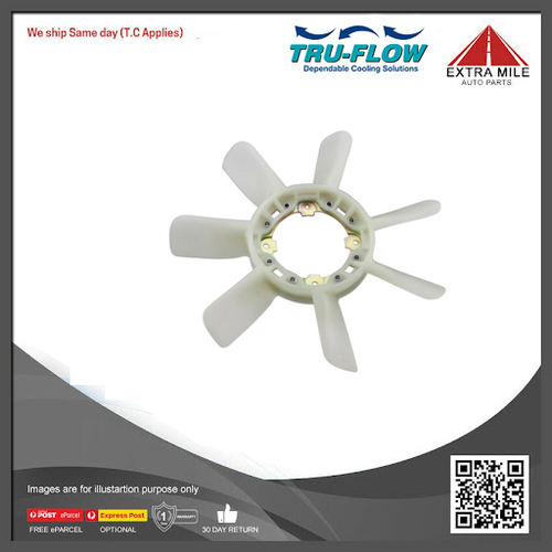 Tru-Flow Radiator Fan Blade OD 420mm For Toyota 4Runner LN130R 2.8L 3L