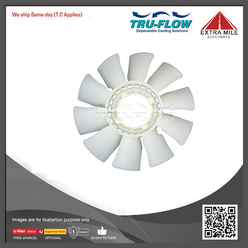 Tru-Flow Radiator Fan Blade OD 440mm For Mazda E-Series E2500 2.5L