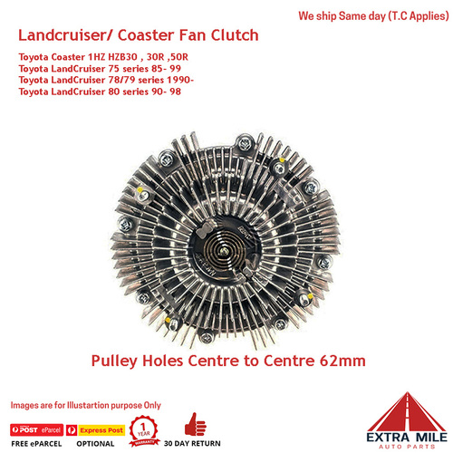 Fan Clutch TFC106 for LANDCRUISER HDJ (78R,80R) HZJ (73R,75R,78R,79R,80R) 4.2L