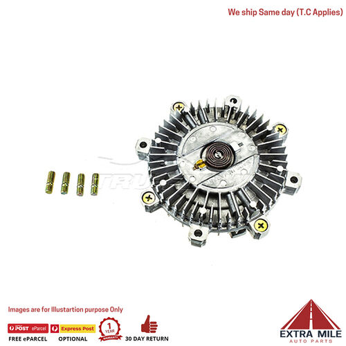 Tru-Flow Fan Clutch For Mitsubishi Pajero V26W,V46W II D 2.8L 4M40-A SOHC