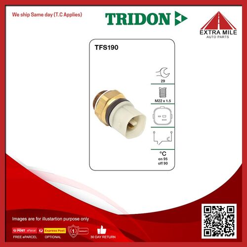 Tridon Coolant Fan Temperature Switch - TFS190