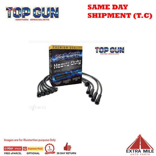 Top Gun Spark Plug Lead Set For ISUZU Isuzu MU 4WD 2.6 Ltr 2.6L 1988-92