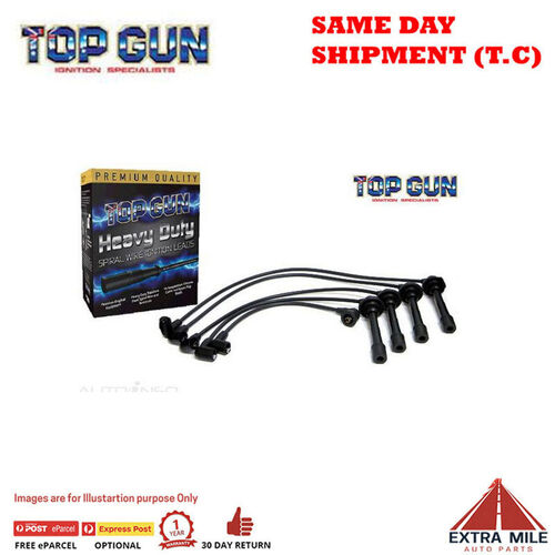 Top Gun Spark Plug Lead Set For Toyota Carib 4WD - 1.6 Dohc 16v 1.6L 1990