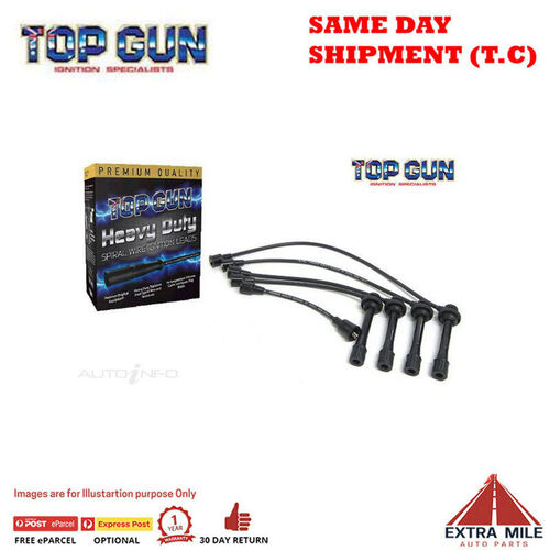 Top Gun Spark Plug Lead Set For SUZUKI Vitara EFI 1996-00-4 Cy l 4WD 1.6L Sohc