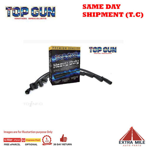 Top Gun Spark Plug Lead Set ForD Courier 2.6L, 12 Valve with EFI 2606cc 1990-03+