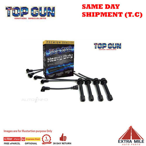 Top Gun Spark Plug Lead Set For NISSAN - DATSUN Bluebird 2.4 Ltr, DOHC 16V EFI