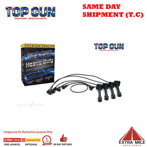 Top Gun Spark Plug Lead For DAIHATSU Pyzar G303,1.5L Sohc 16v (5mm leads)  97-98