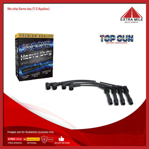Top Gun Spark Plug Lead Set For Holden Combo 1.4 Ltr Sohc 8V Mpfi Boots 1996-02