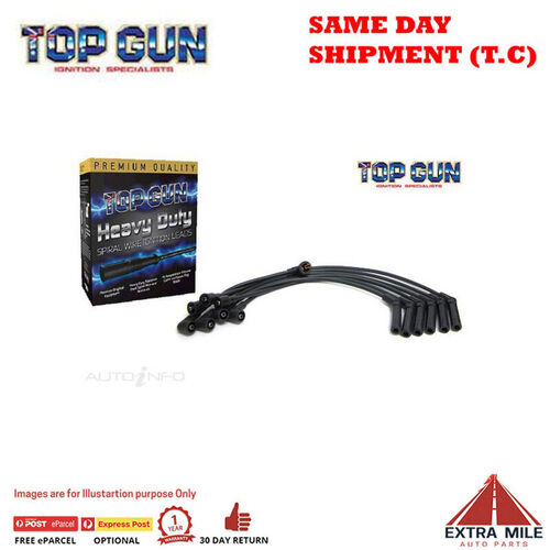 Top Gun Spark Plug Lead Set For Mitsubishi V3000 - V6 3.0 Ltr 3.0L 1996