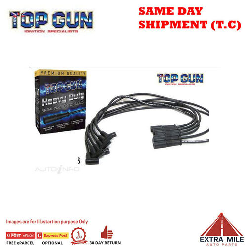 Top Gun Spark Plug Lead Set ForD Fairlane (NF)&LTD (DF), 4.0 Ltr EFI -1994-8/96