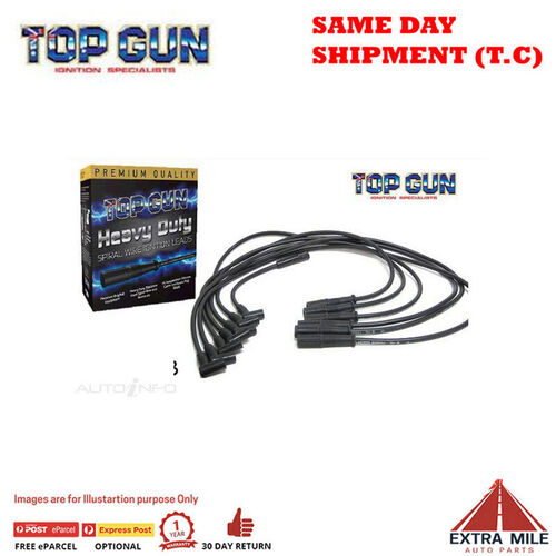 Top Gun Spark Plug Lead Set ForD Utility XR6-6 Cyl 4.0L-XH 3984cc 1996-6/99